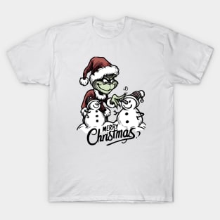 Festive Cartoon Delights: Elevate Your Holidays with Cheerful Animation and Whimsical Characters! T-Shirt